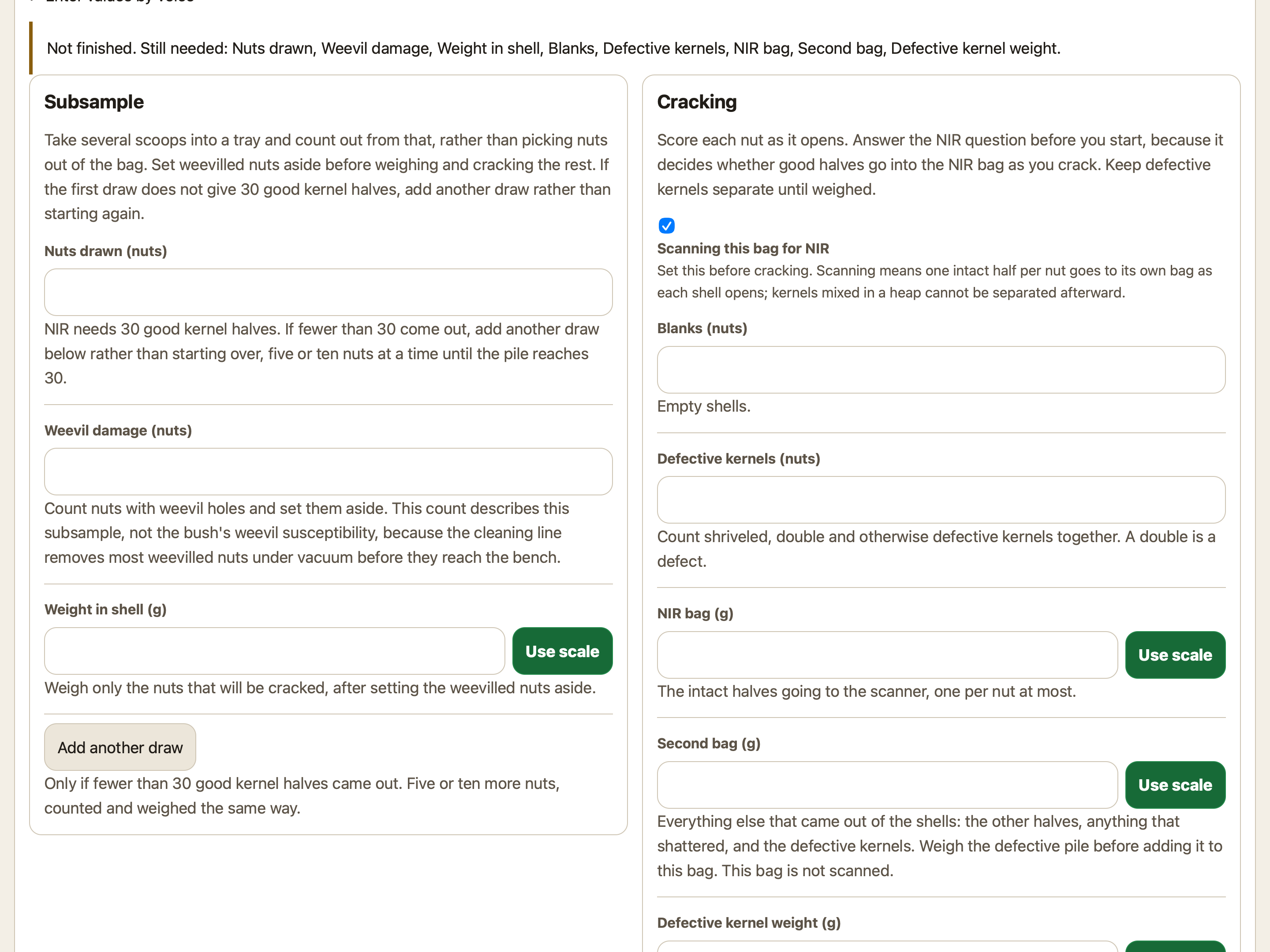 The day's measurements go to the program's Drive as a sheet the dashboard can review.